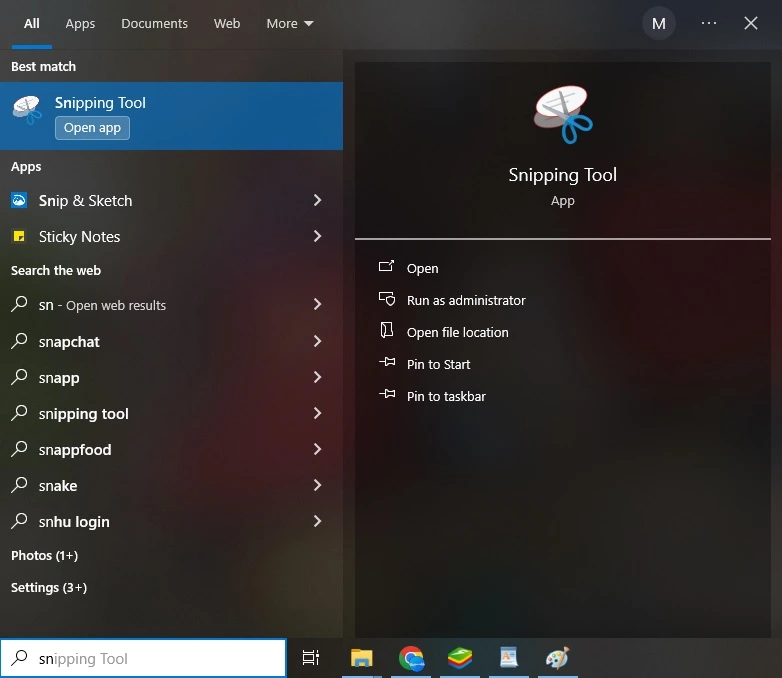 اسکرین شات از صفحه لپ تاپ